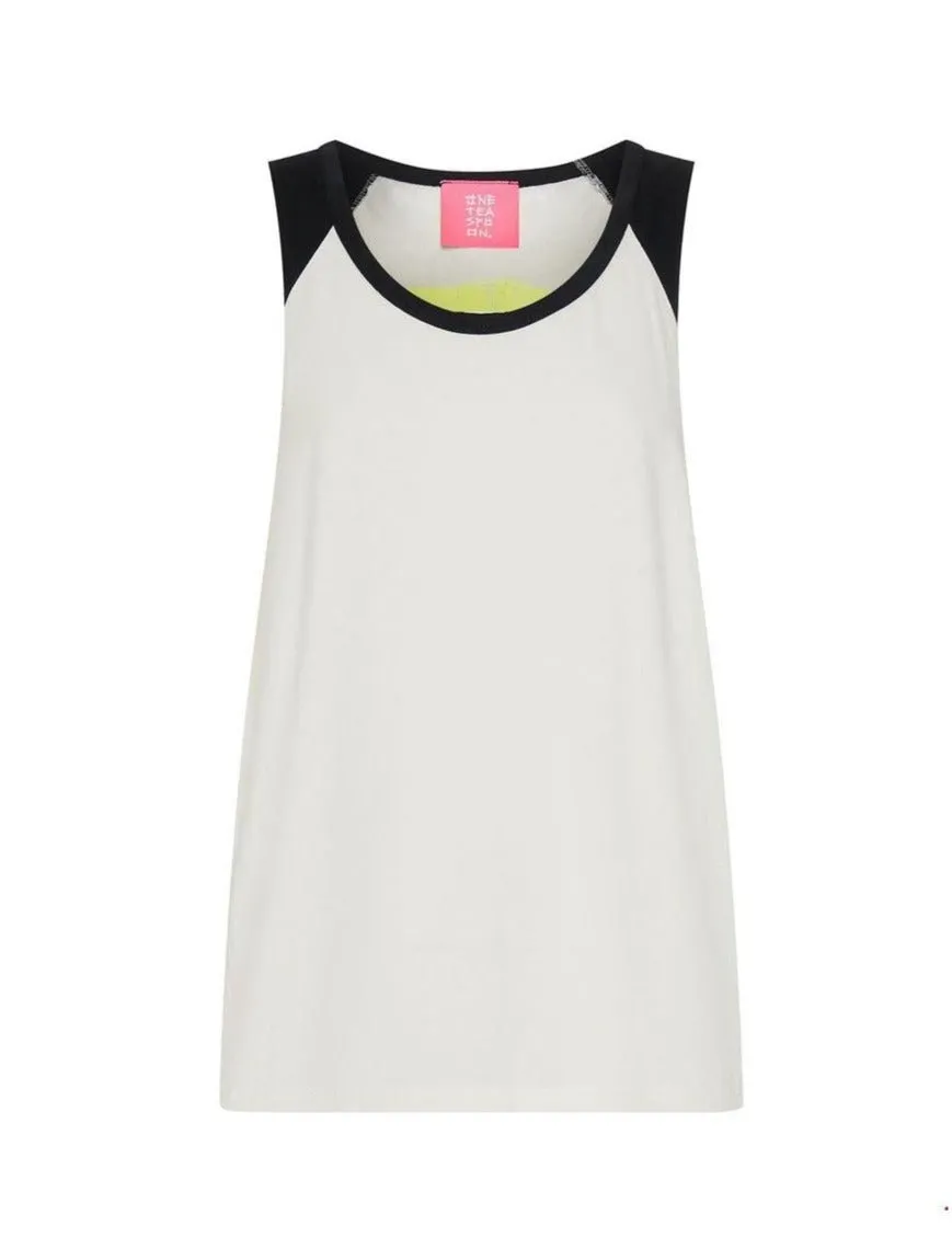 One Teaspoon Organic Smiley Face Texas Tank Top