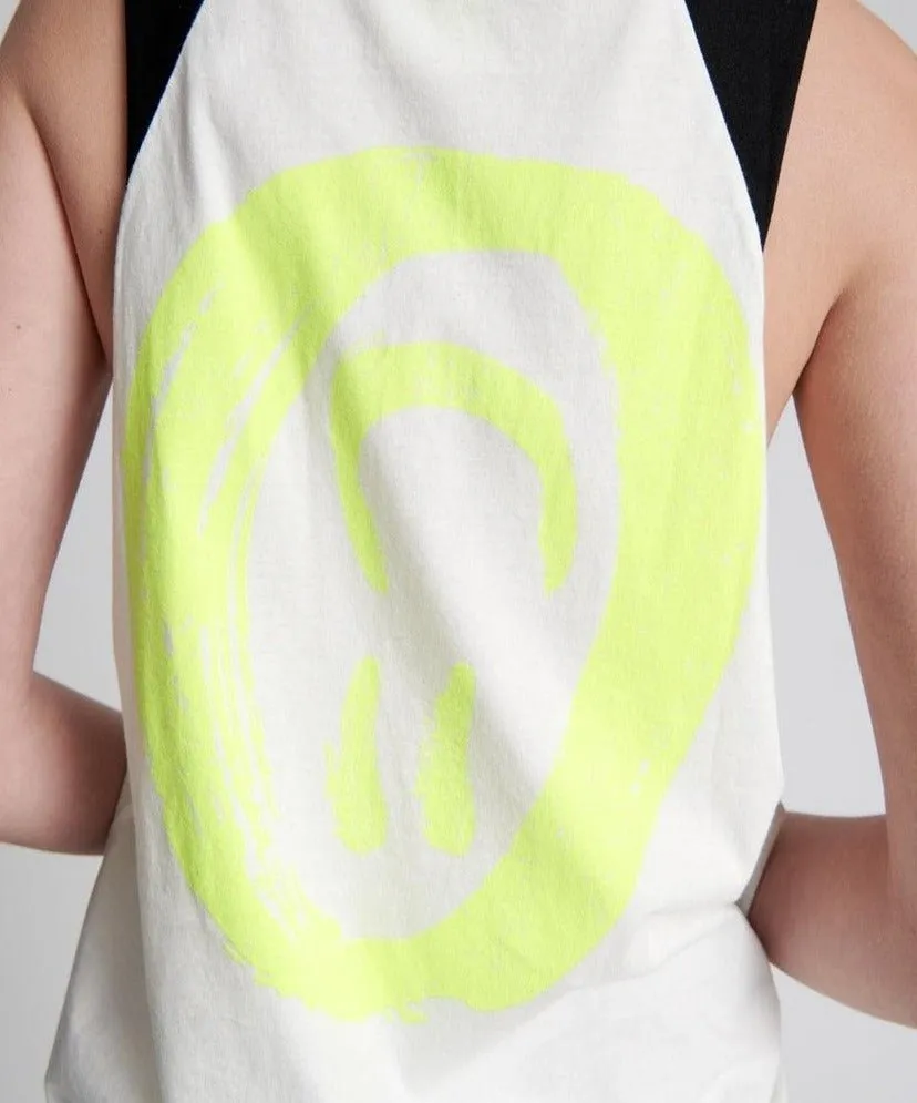 One Teaspoon Organic Smiley Face Texas Tank Top