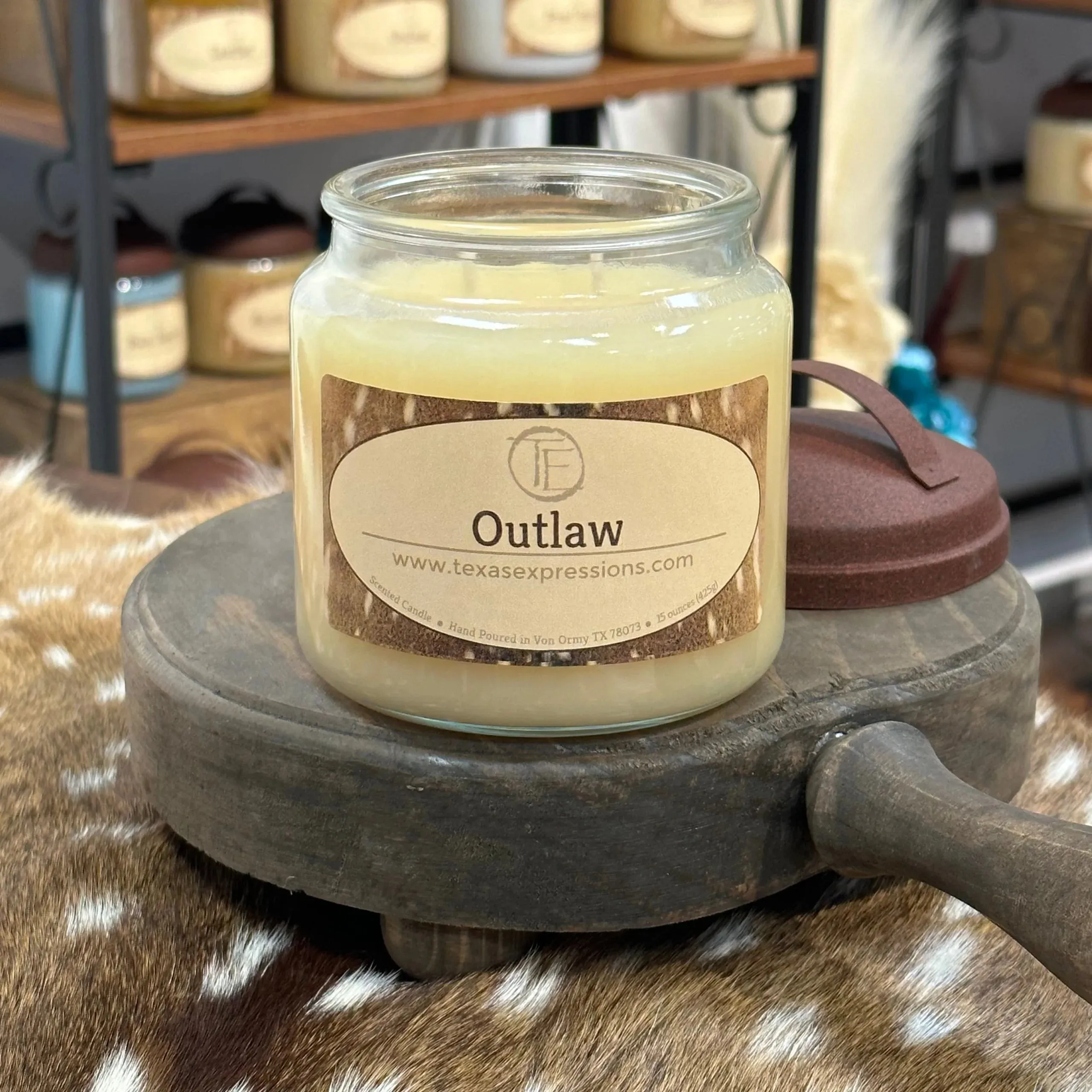 Outlaw Texas Expressions Candle 16 Oz