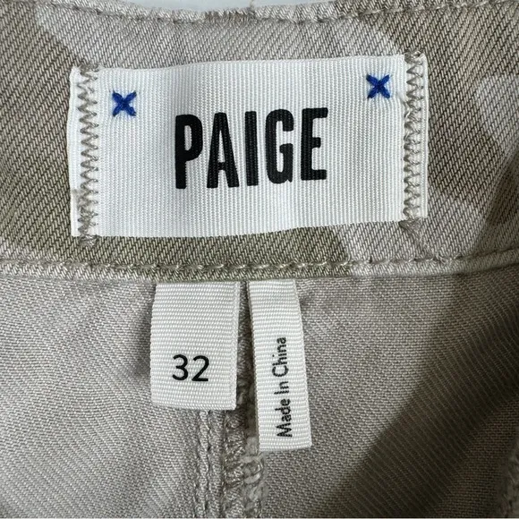 PAIGE Mayslie Utility Cut Off Shorts NEW Size 32 Camo Print