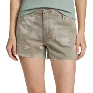 PAIGE Mayslie Utility Cut Off Shorts NEW Size 32 Camo Print