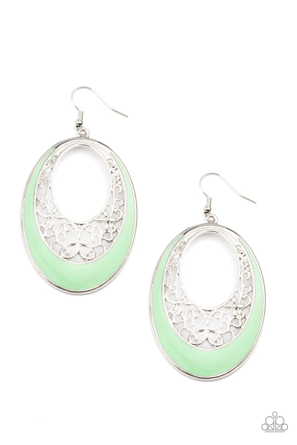 Paparazzi Orchard Bliss - Green Earrings