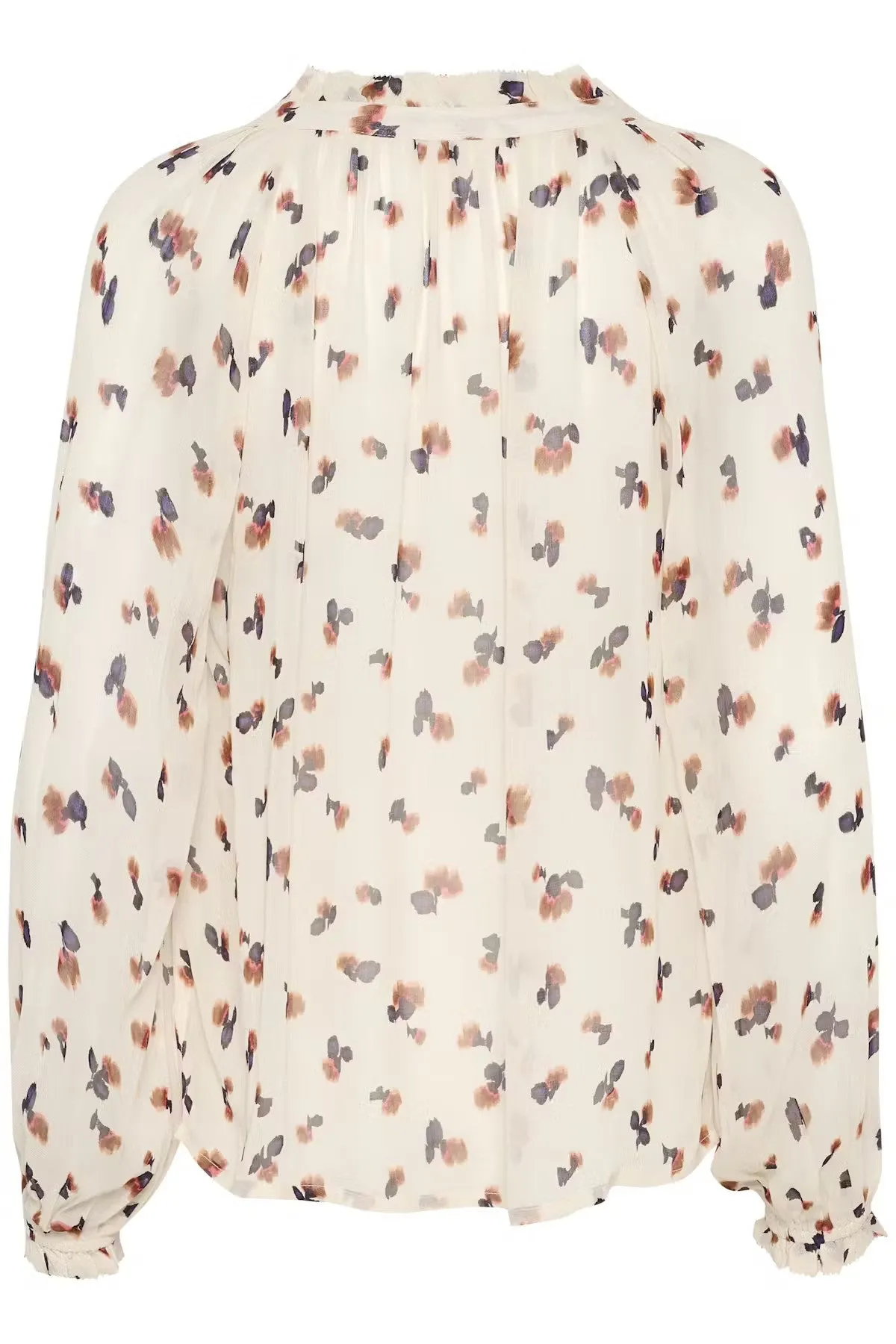 Part Two Kelsia Cream Abstract Floral Print Blouse