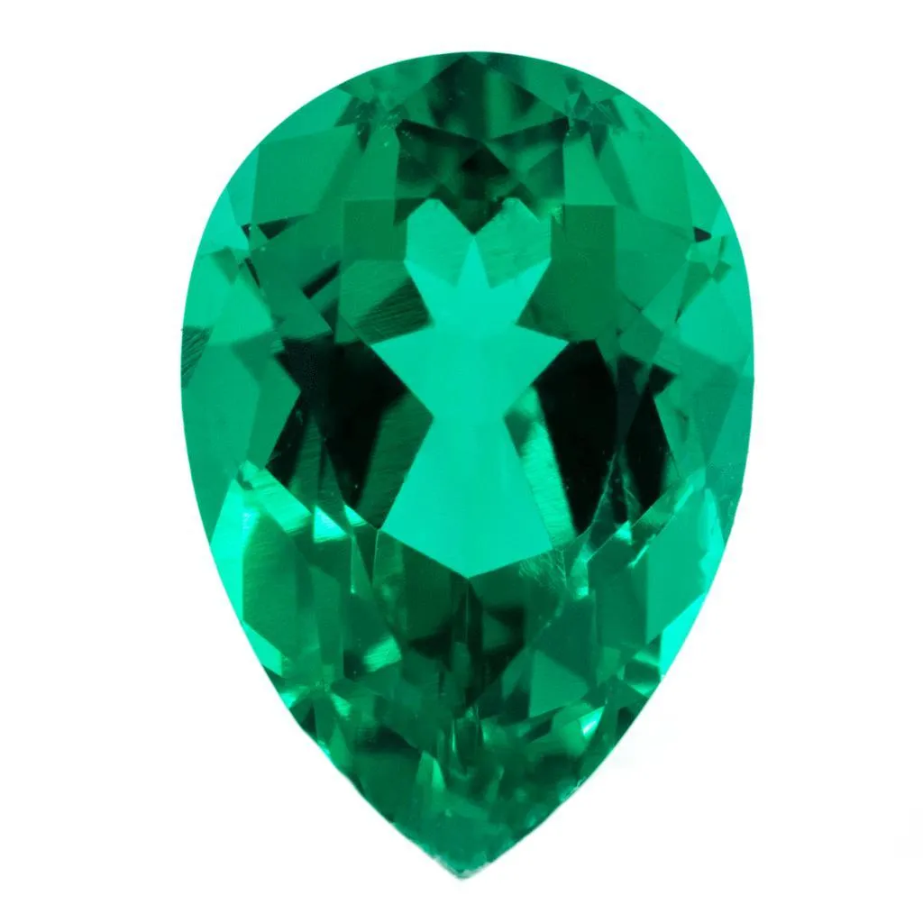 Pear Chatham Lab-Grown Emerald Gems
