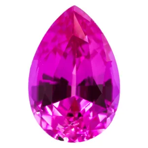 Pear FAB Lab-Grown Pink Sapphire Gems