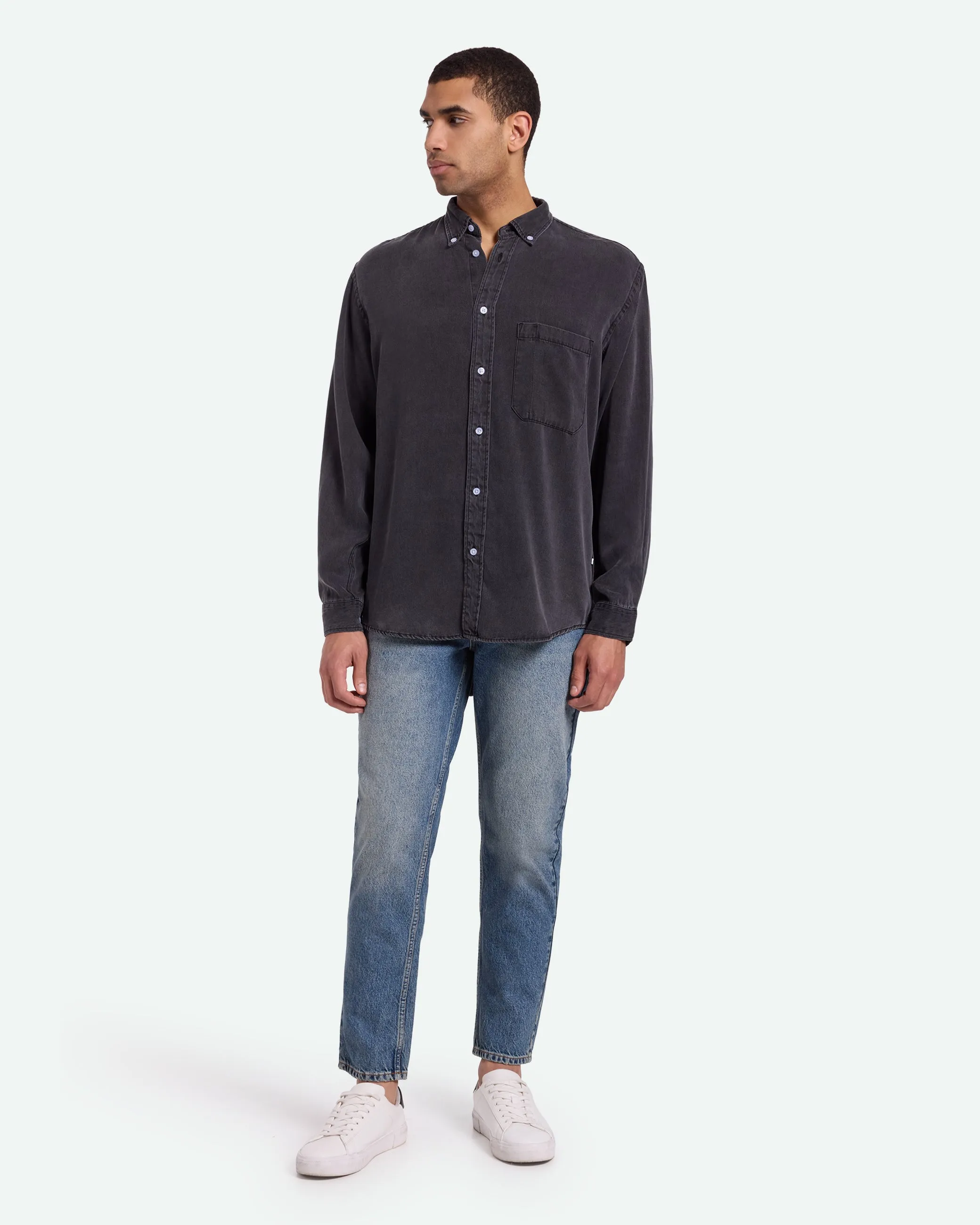 Pedro long sleeved shirt 3859 - Black