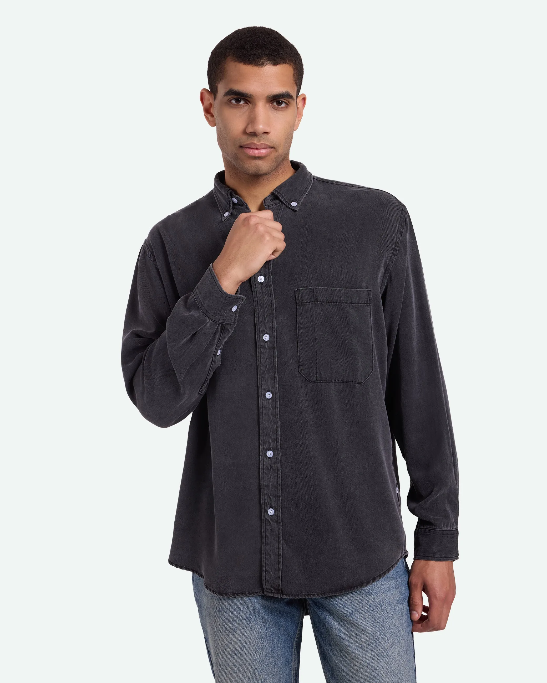 Pedro long sleeved shirt 3859 - Black