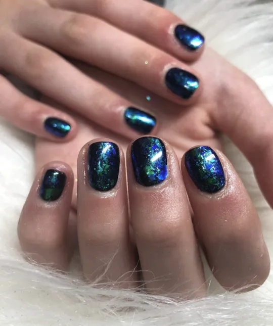 Perriwinkle Chrome Flakes