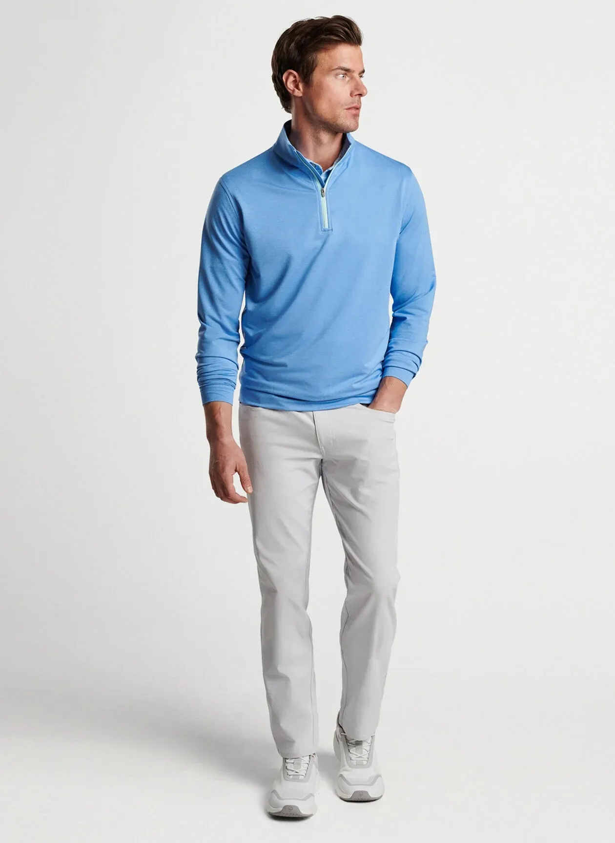 Peter Millar Perth Melange Performance Quarter Zip