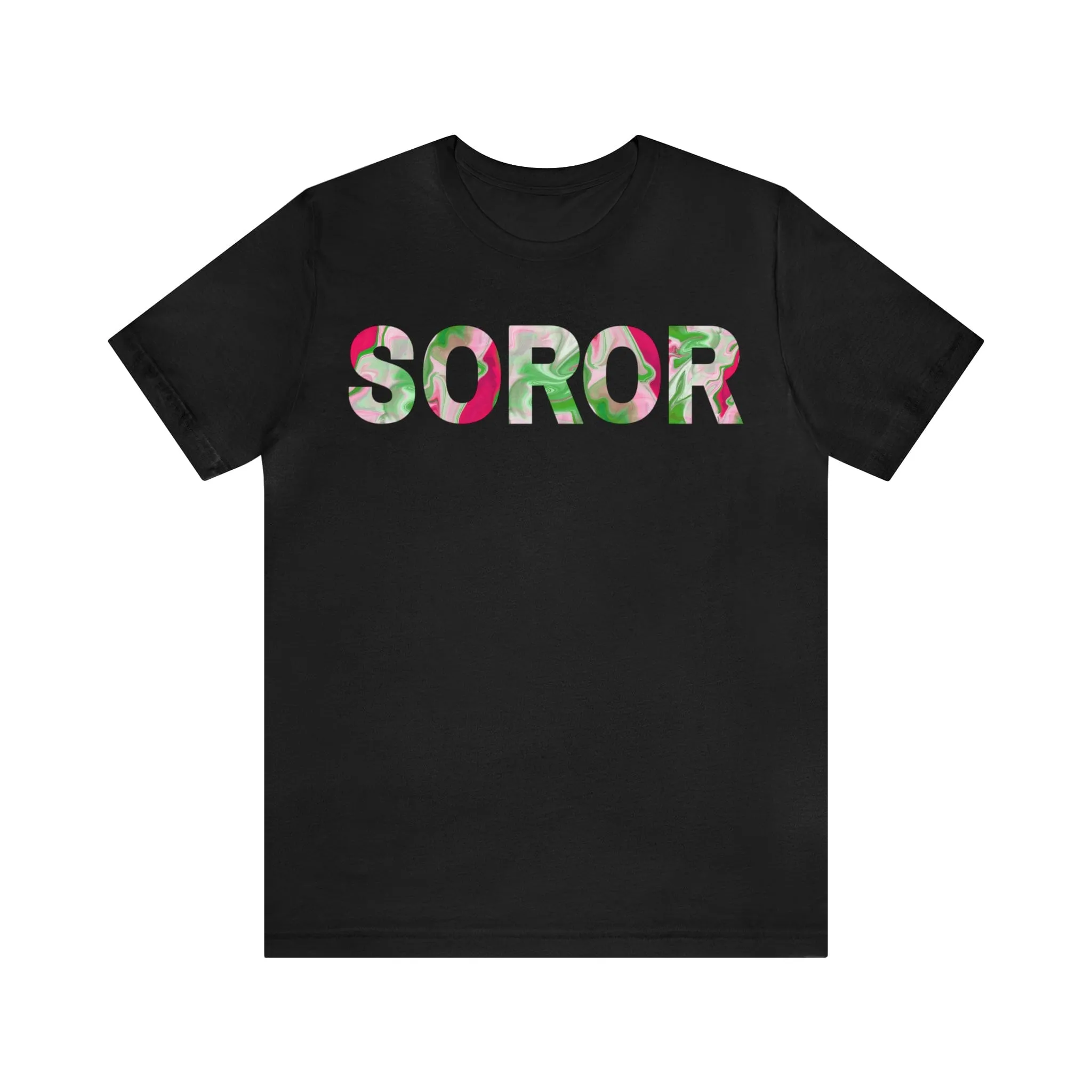 PNK Watercolor Pink & Green Soror T-shirt
