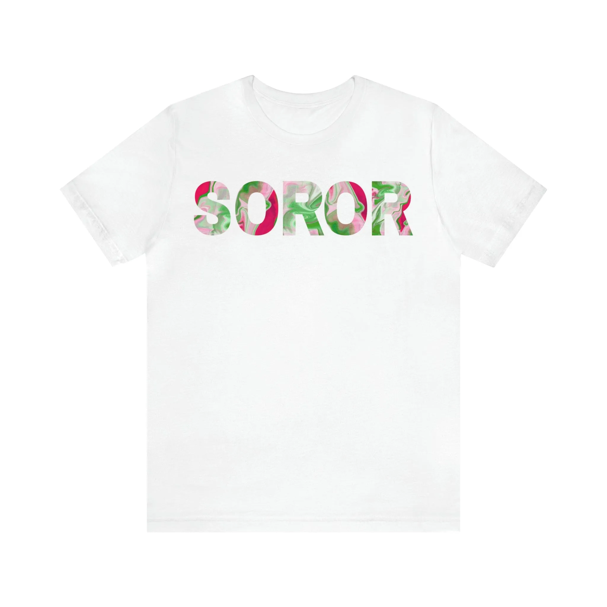 PNK Watercolor Pink & Green Soror T-shirt