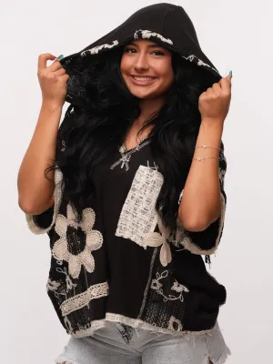 POL Starlit Stitch Hooded Shirt
