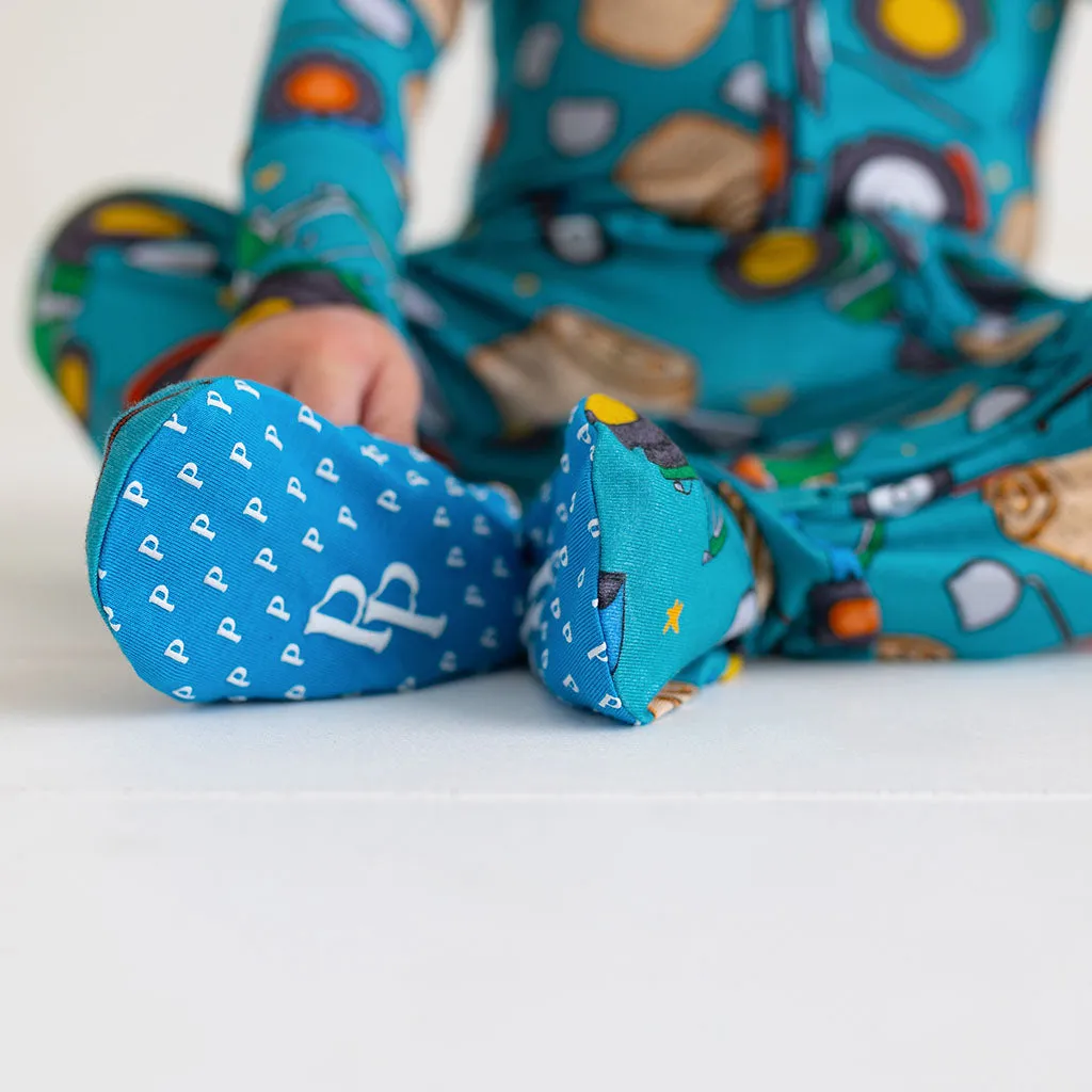 Posh Peanut Roberts Zippered Footie