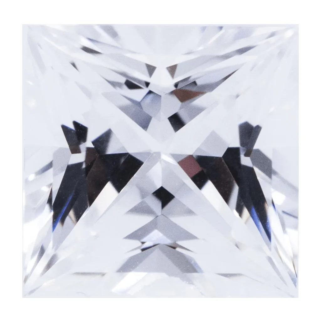 Princess Chatham Lab-Grown White Sapphire Gems