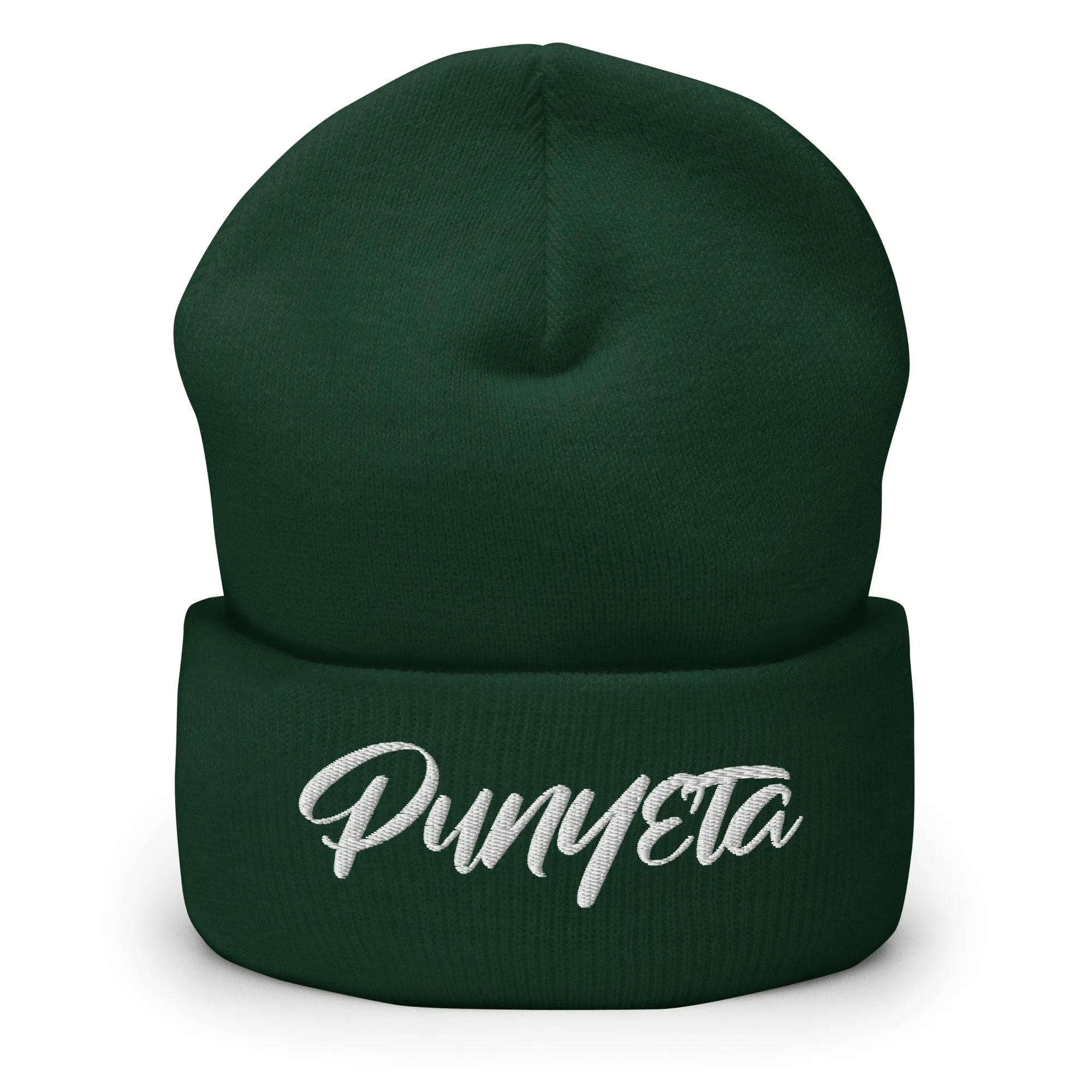 Punyeta Cursive Cuffed Beanie