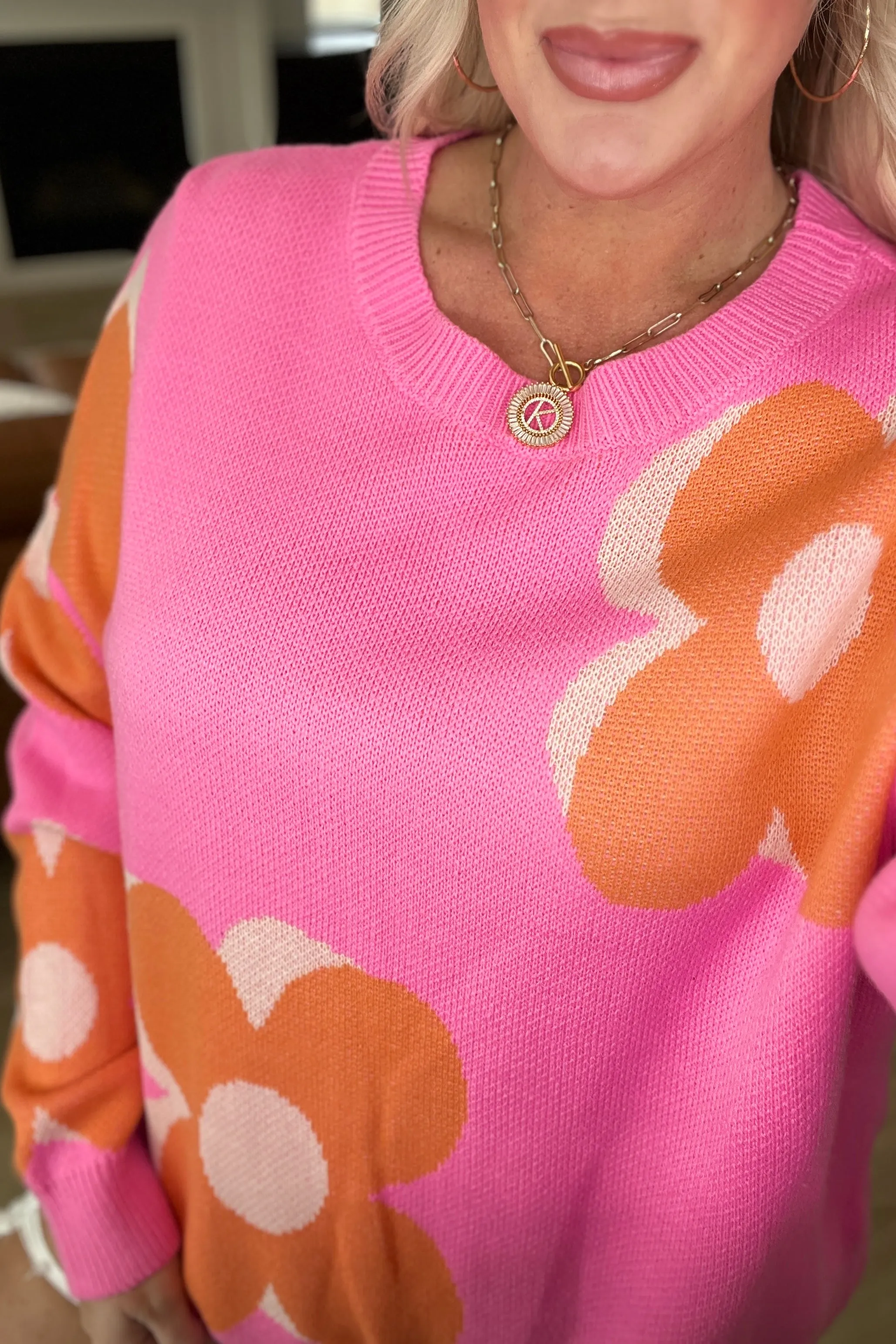 Quietly Bold Mod Floral Sweater