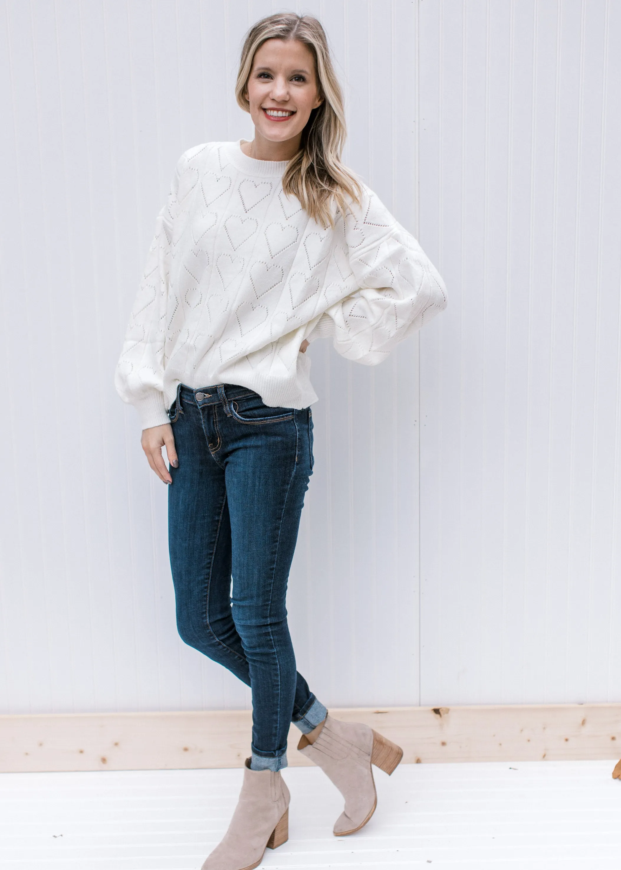 QX Ivory For Me Sweater