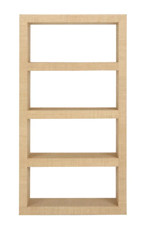Raffia Book Shelves