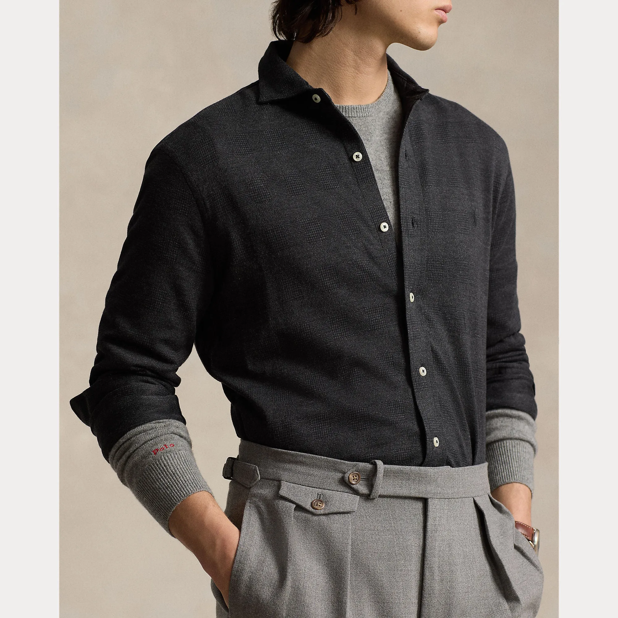 Ralph Lauren Mens Sport shirt Charcoal