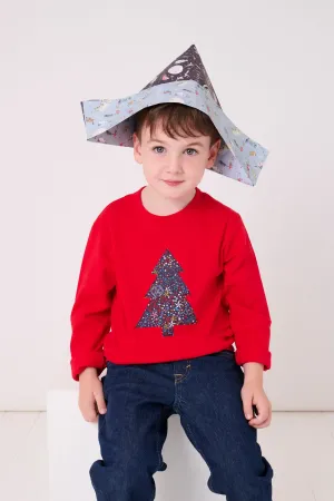 Red Tree T-Shirt in Adelajda's Wish Liberty Print
