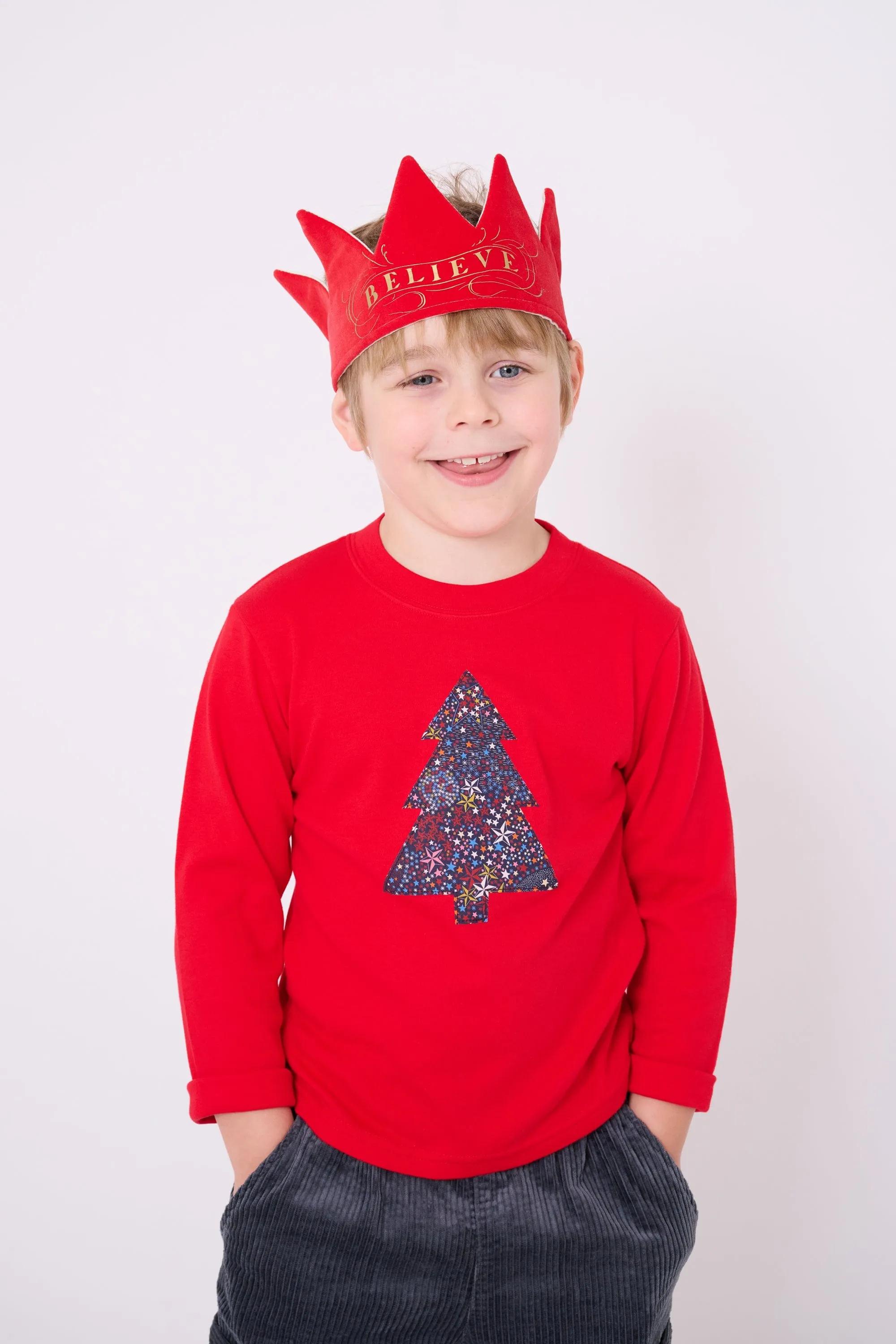 Red Tree T-Shirt in Adelajda's Wish Liberty Print