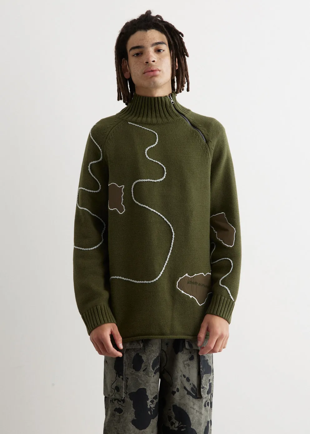 Relief High Neck Knit