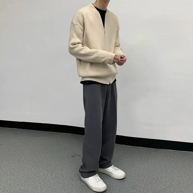Retro Loose Pleated Sweater Jacket