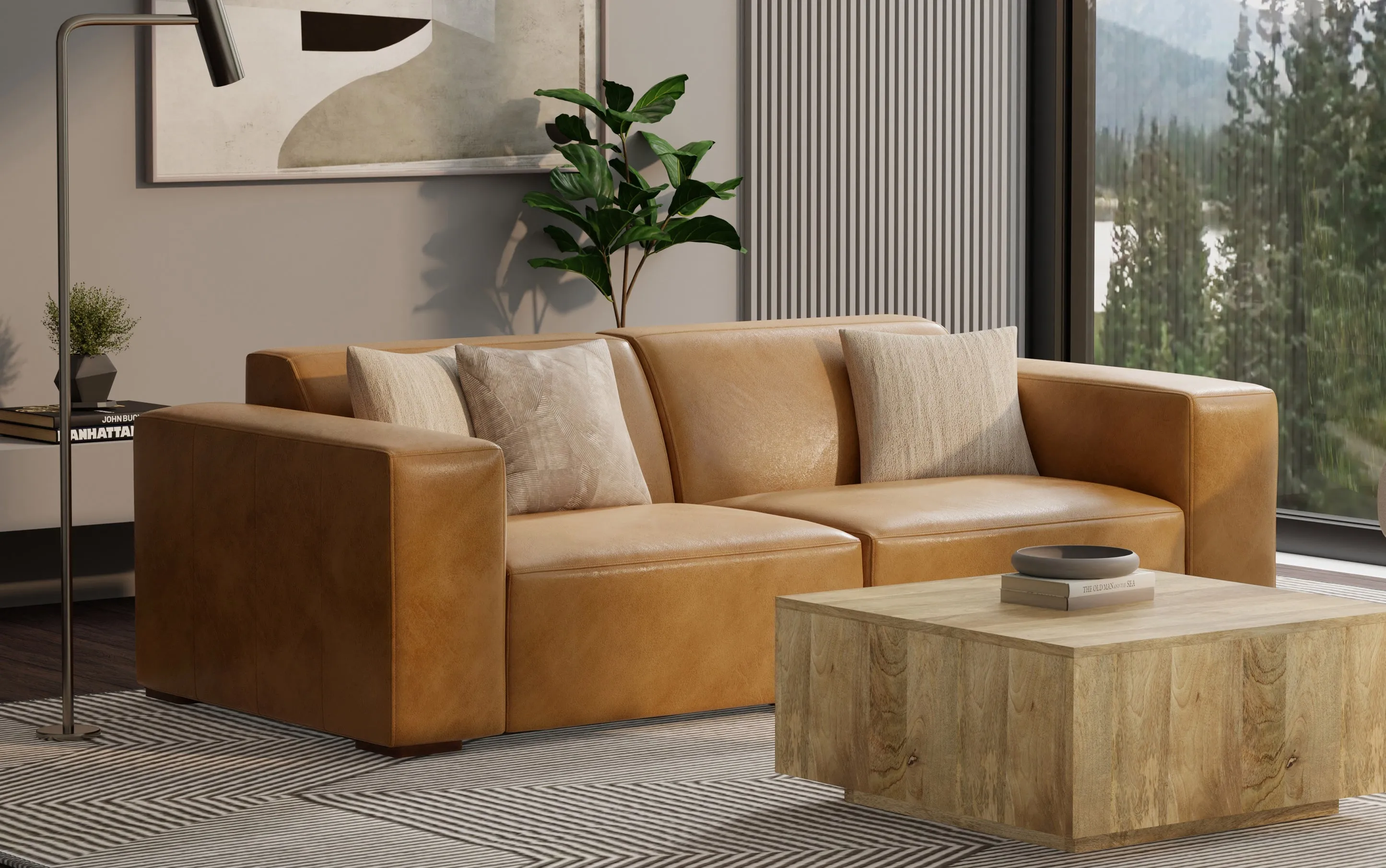 Rex 2 Seater Sofa in Genuine Leather