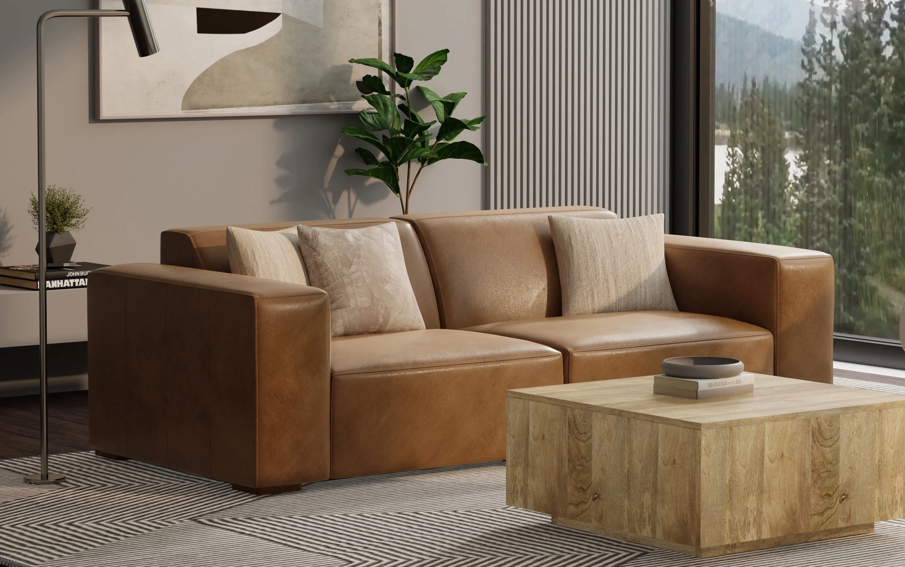 Rex 2 Seater Sofa in Genuine Leather