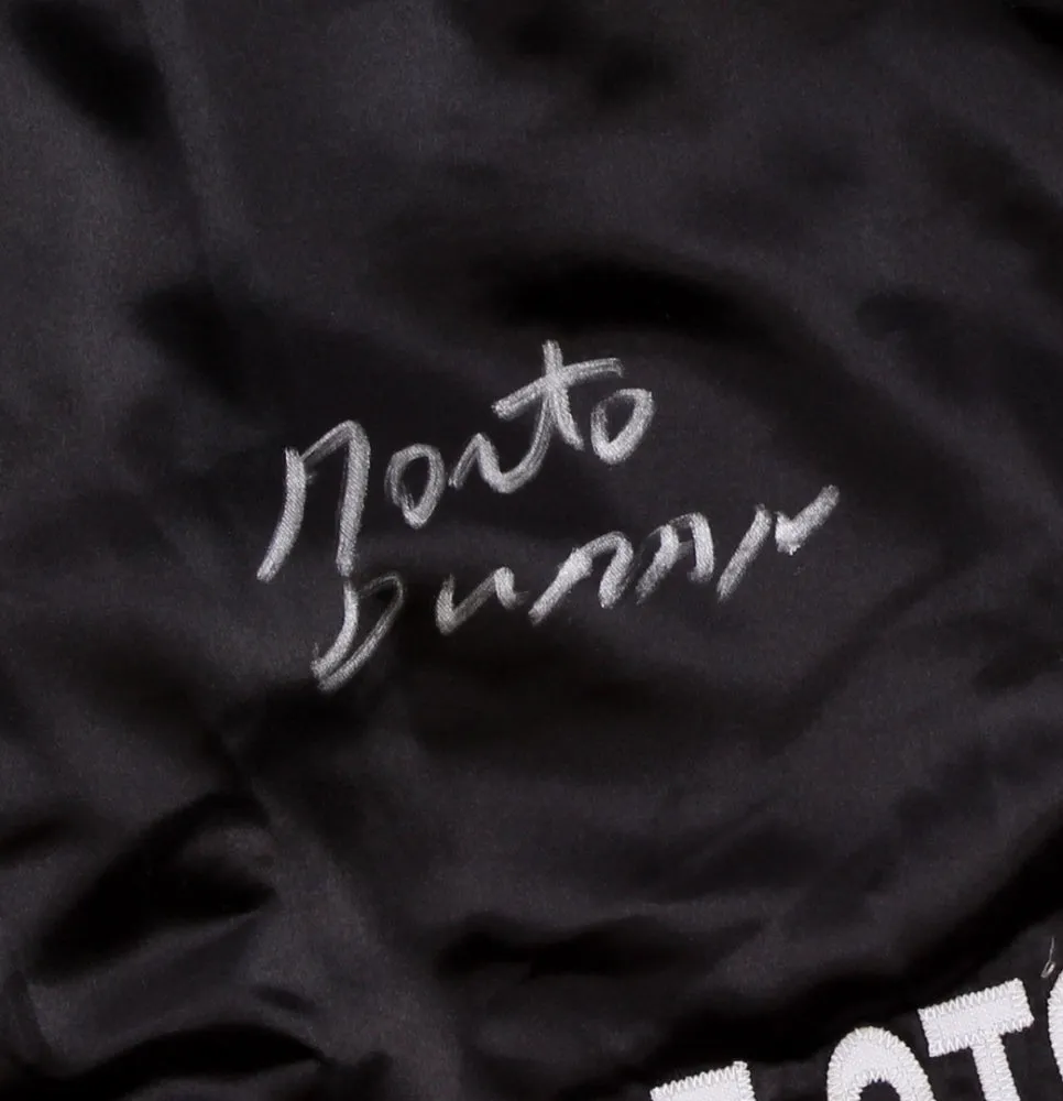 Roberto Duran & Tommy Hearns Signed Boxing Trunks (Beckett COA)