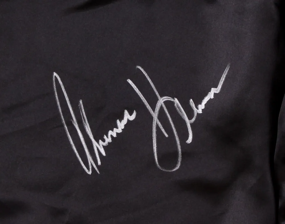 Roberto Duran & Tommy Hearns Signed Boxing Trunks (Beckett COA)