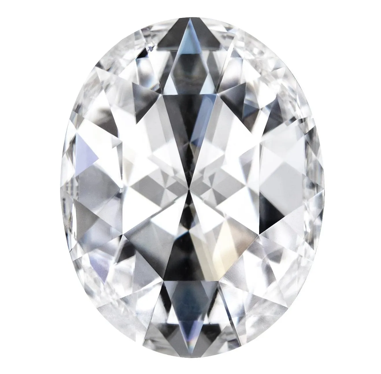 Rose Cut Oval Forever One Charles & Colvard Loose Moissanite Stone