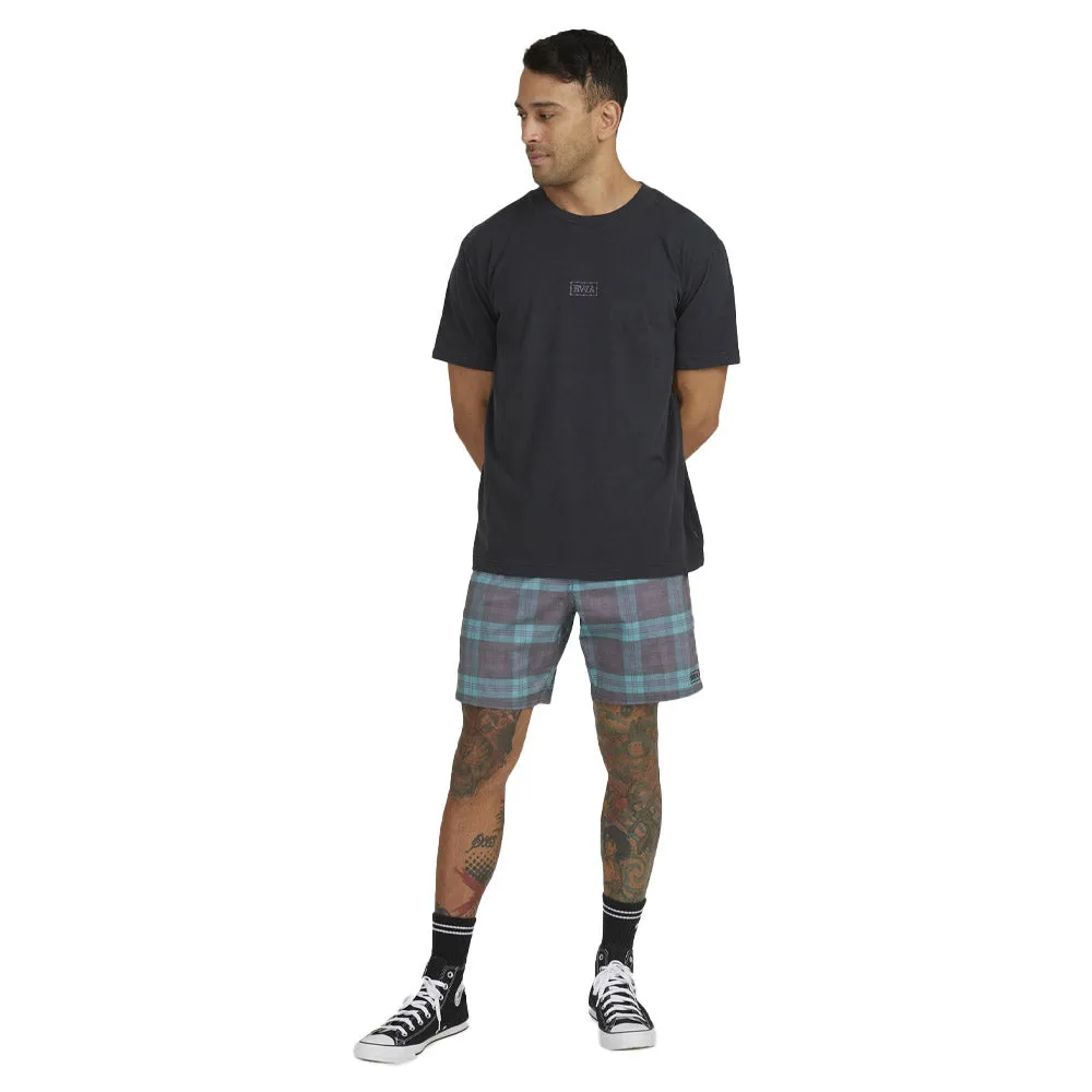 RVCA - Opposites Elastic Print Shorts Teal