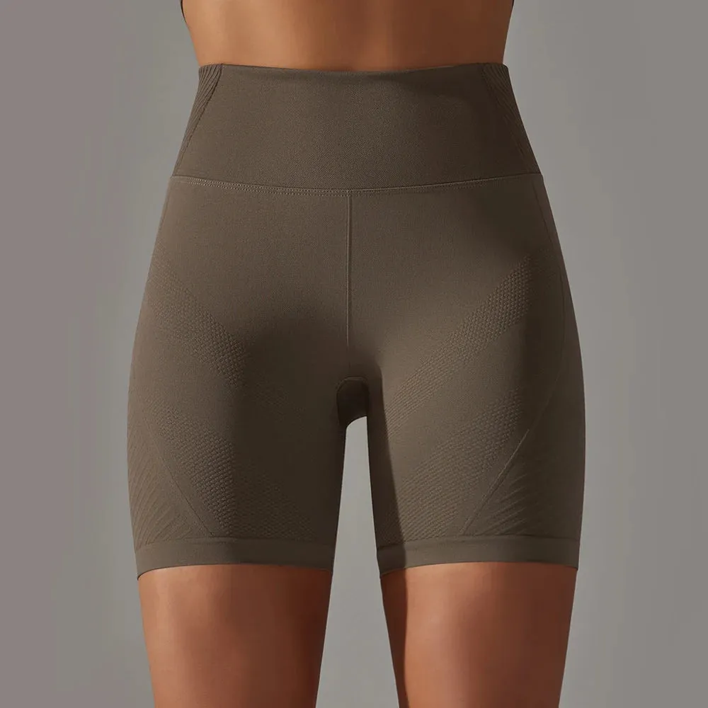 Scrunch Butt Gym Shorts Women - Seamless Yoga Shorts, Workout High Waist Sports Biker Shorts, Running Cycling Leggings