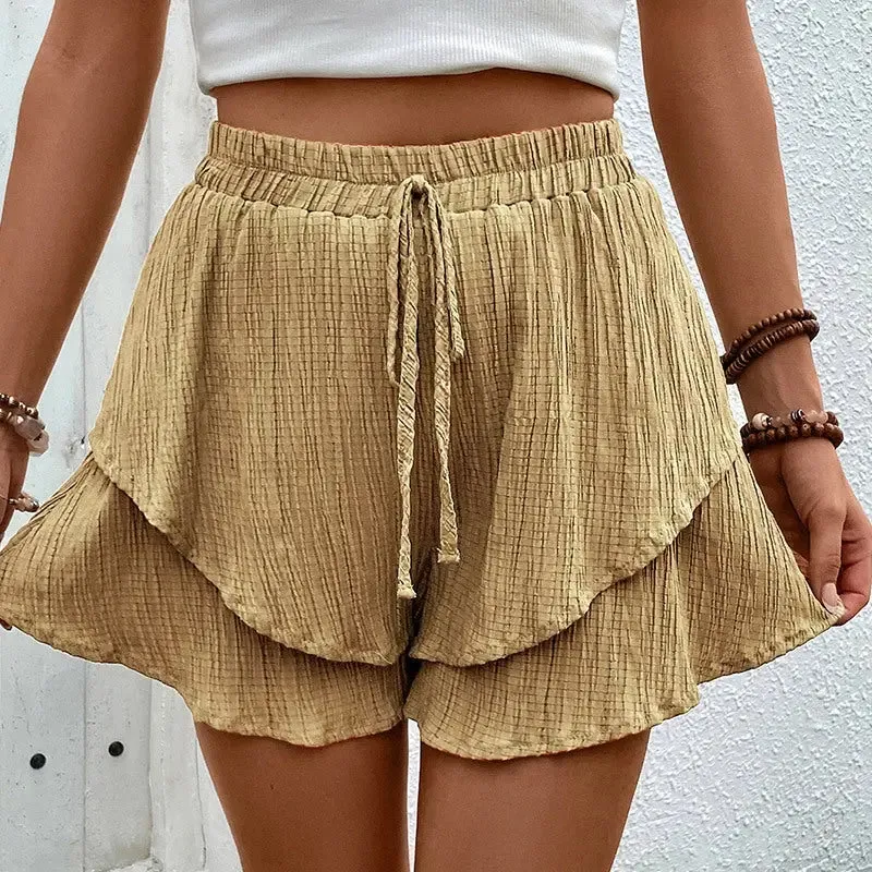 Shorts Femininos Casual com Cintura Alta