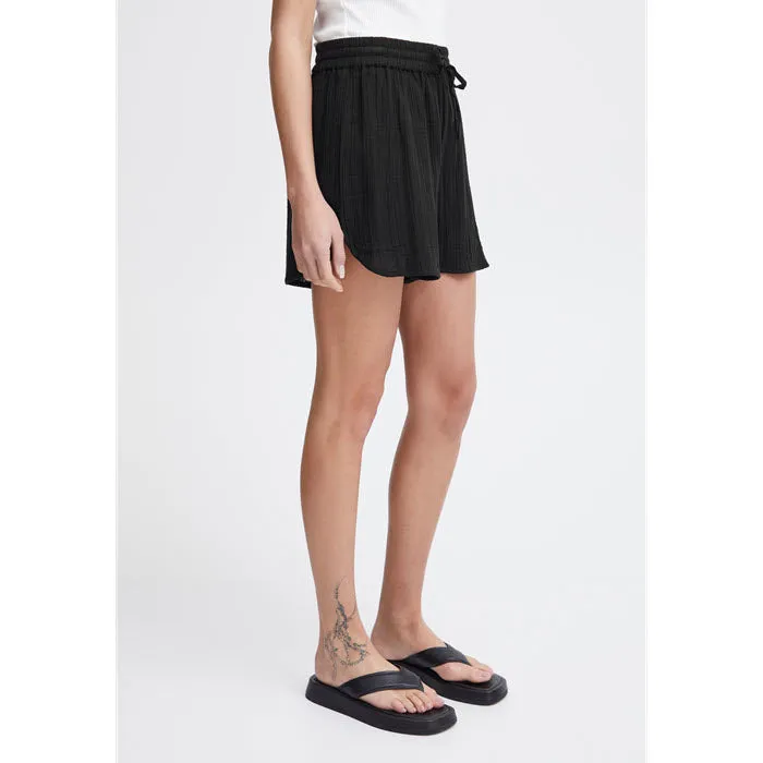 Shorts «FOXA» in Black von ICHI - Gr. XL