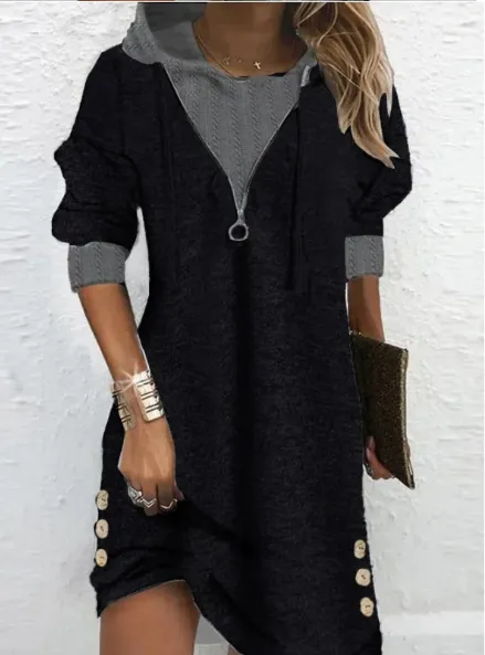 Silva - Hooded dress