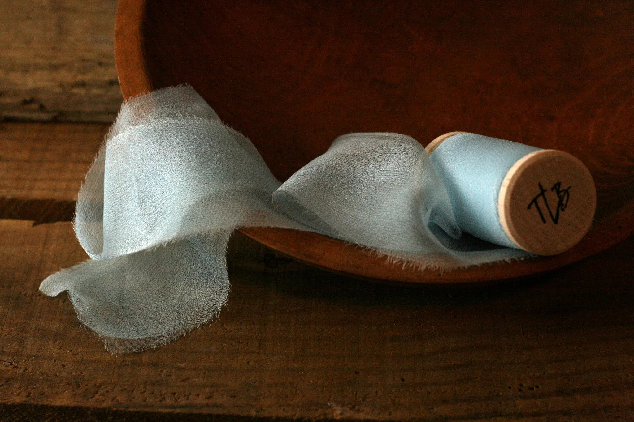 Sky Silk Gauze Ribbon