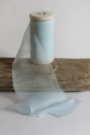 Sky Silk Gauze Ribbon