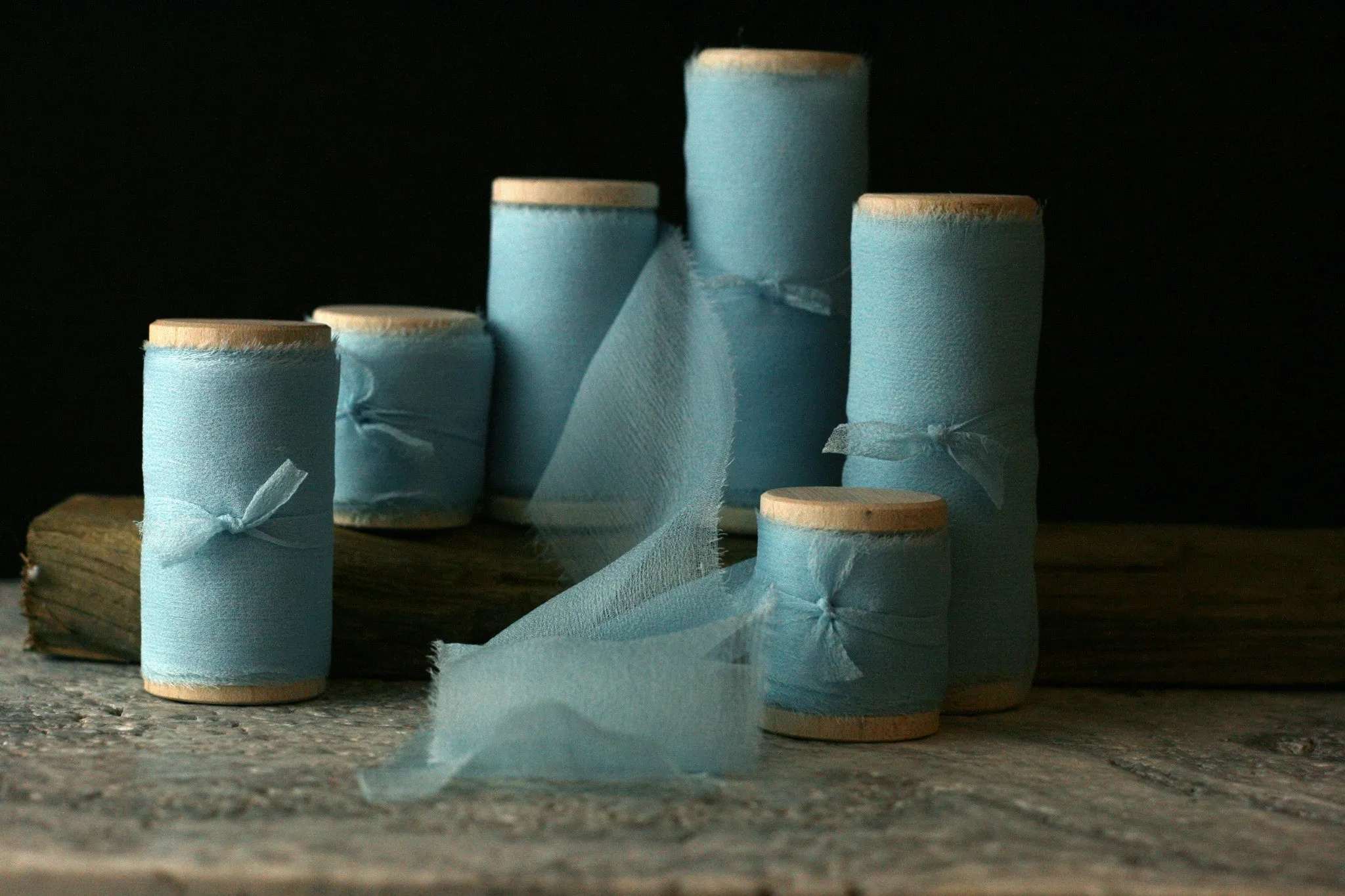 Sky Silk Gauze Ribbon