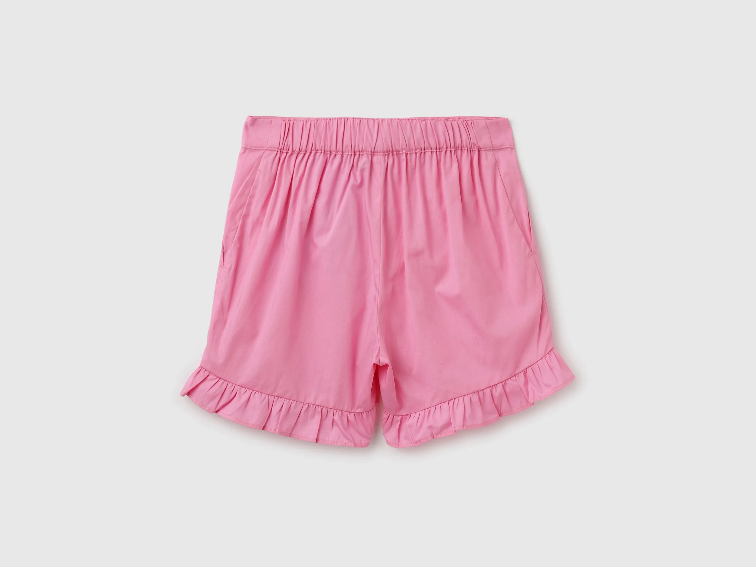 Solid Regular Fit Mid Rise Shorts