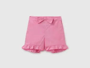 Solid Regular Fit Mid Rise Shorts