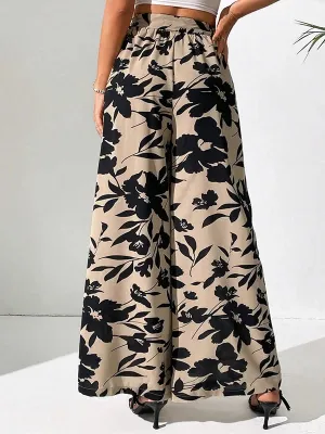 Sophia | Wide Pants with Floral Print | Elegant Style | Airy Fabric