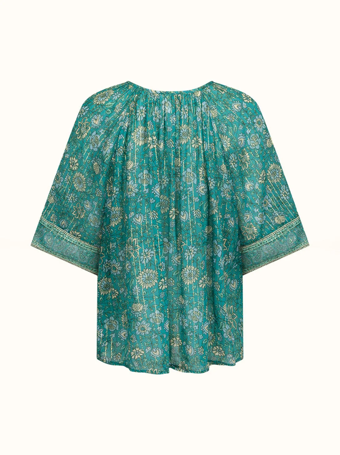 Spell - Elysian Short Sleeve Blouse - Jade