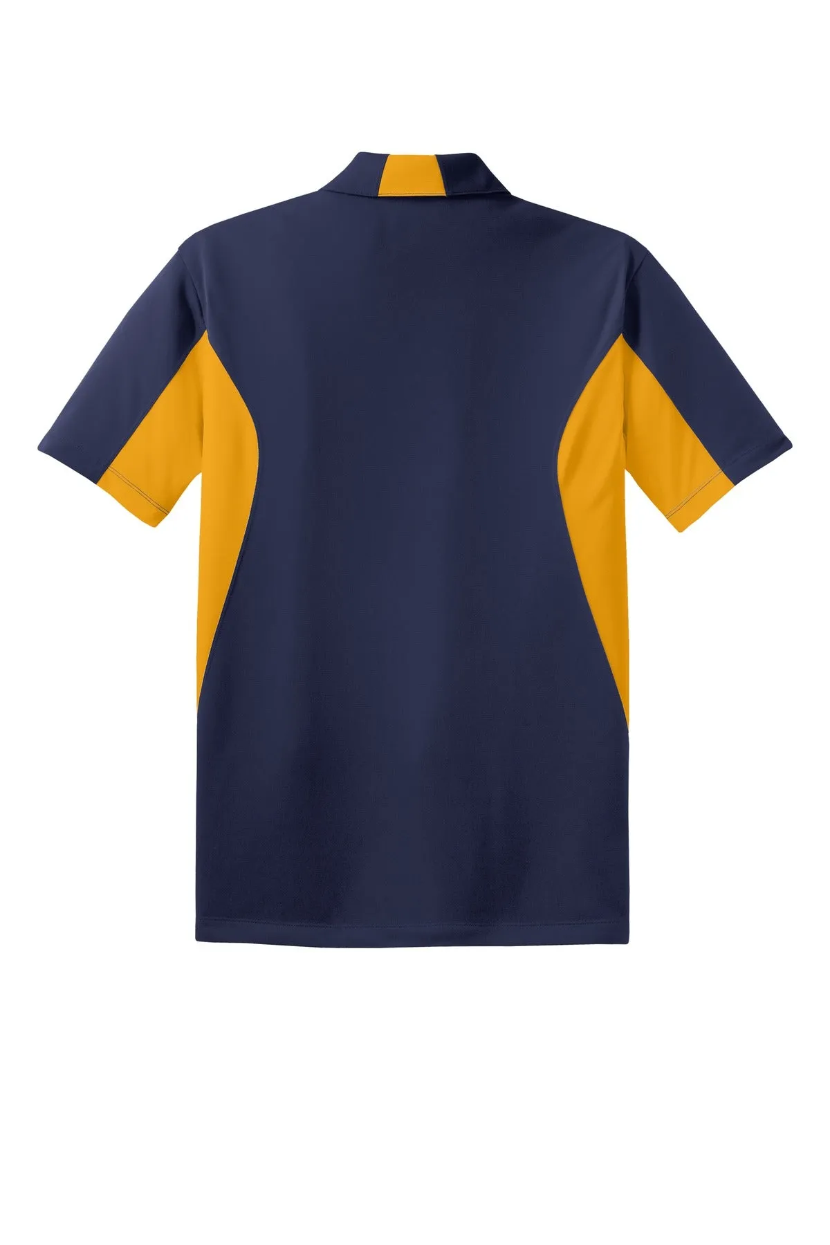 Sport-Tek Tall Side Blocked Micropique Sport-Wick Polo. TST655 True Navy/ Gold Tall
