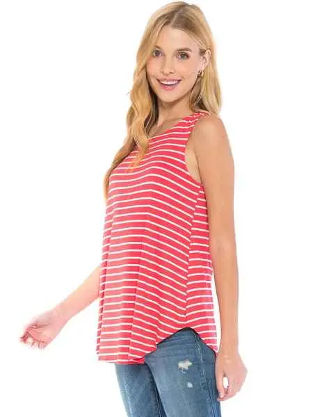 Striped Casual Tank Top