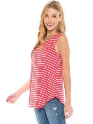 Striped Casual Tank Top