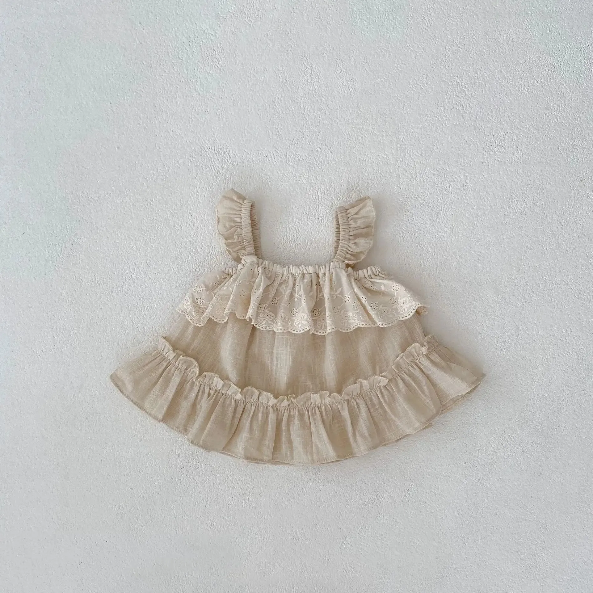 Sweet Ruffle Sleeve Top And Shorts