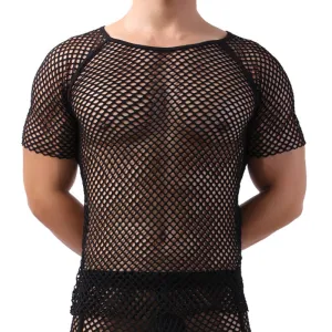 T-Shirt en Filet Années 80