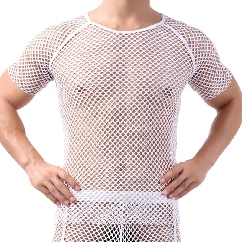T-Shirt en Filet Années 80